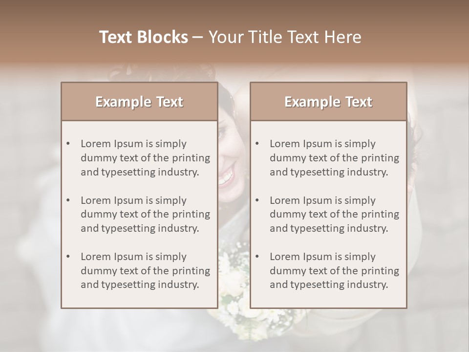 Wedding Veil Background PowerPoint Template