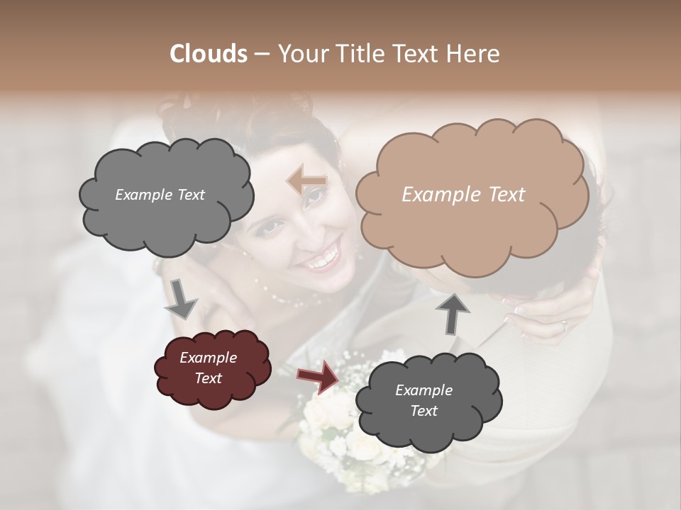Wedding Veil Background PowerPoint Template