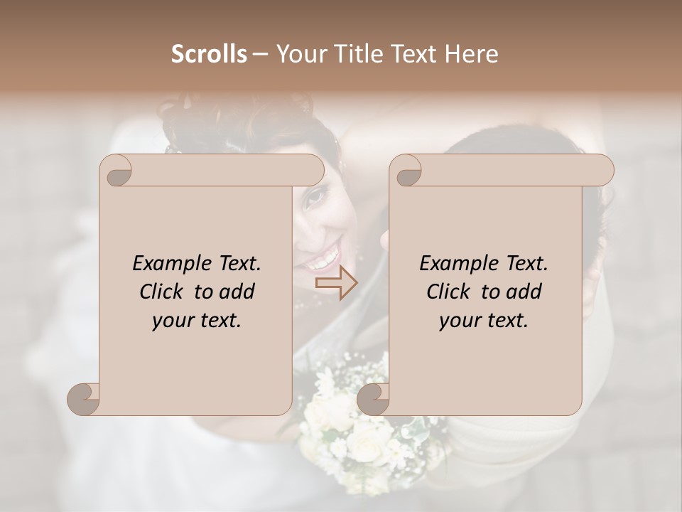 Wedding Veil Background PowerPoint Template