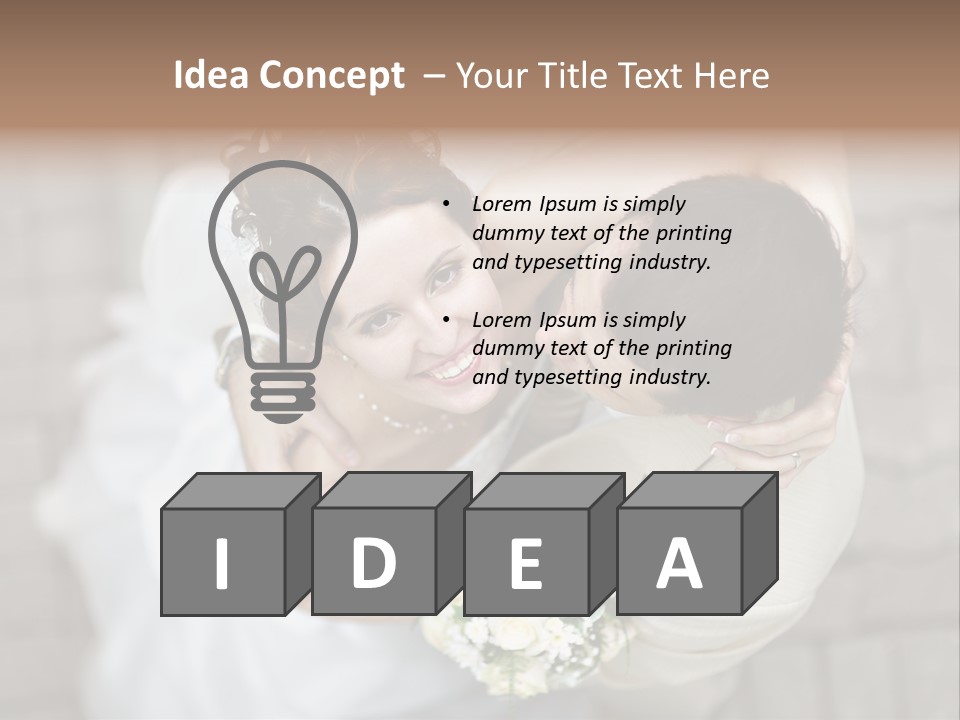 Wedding Veil Background PowerPoint Template