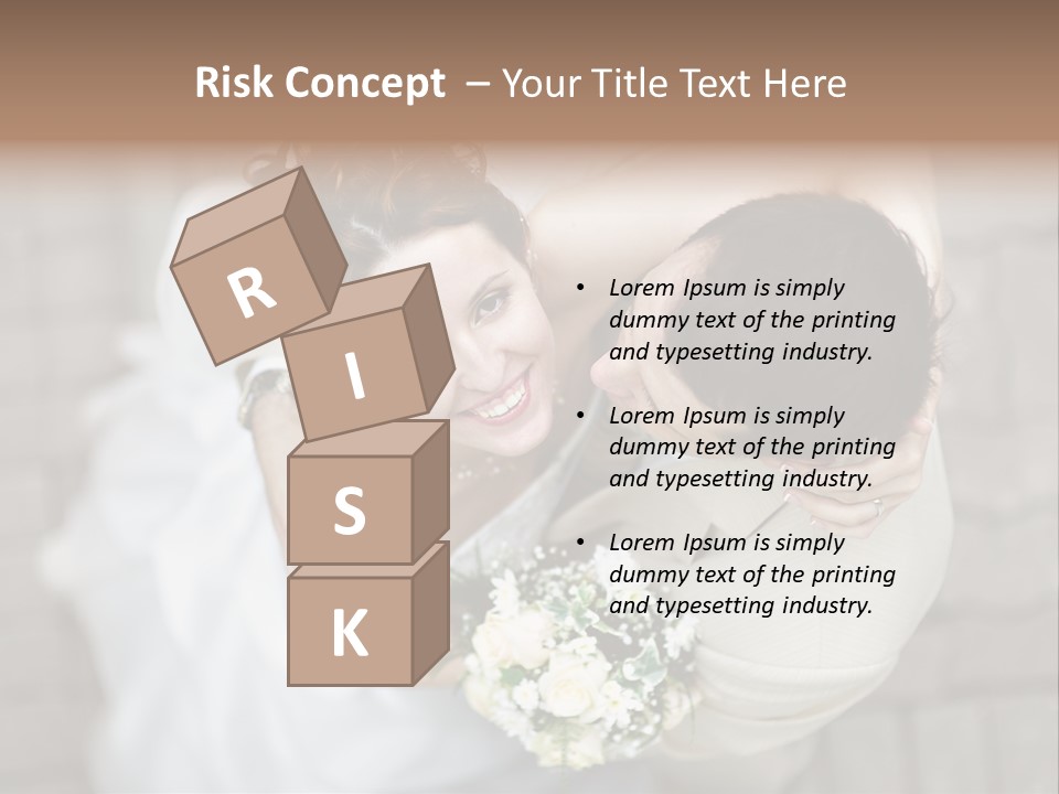 Wedding Veil Background PowerPoint Template