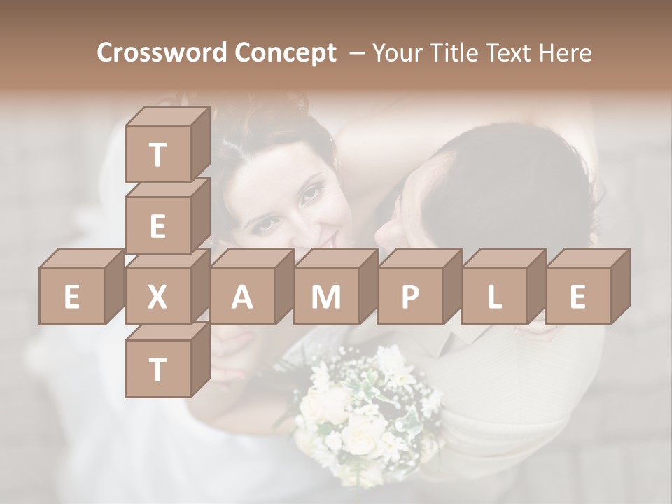 Wedding Veil Background PowerPoint Template