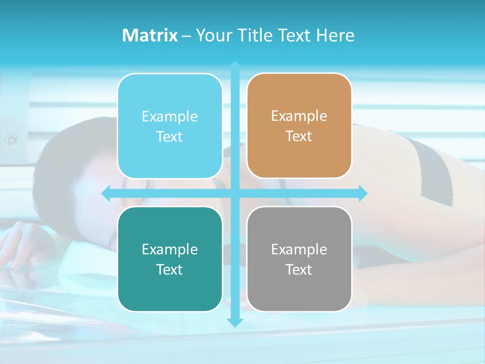 Caucasian Shiny Bikini PowerPoint Template