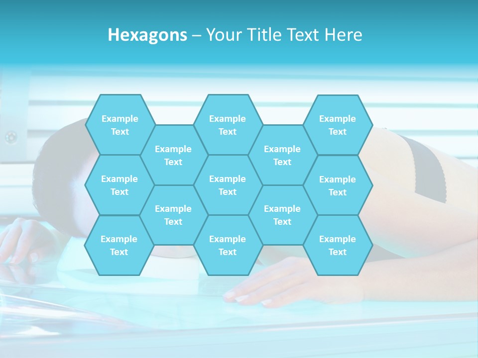 Caucasian Shiny Bikini PowerPoint Template