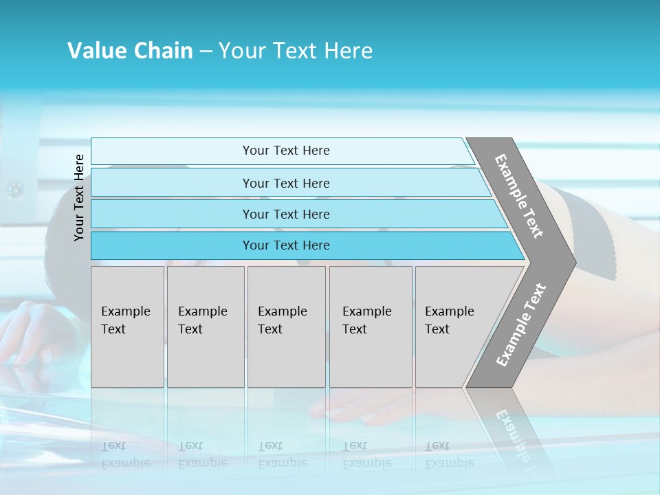 Caucasian Shiny Bikini PowerPoint Template