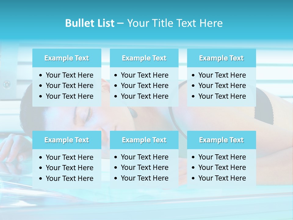 Caucasian Shiny Bikini PowerPoint Template