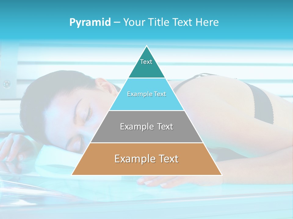 Caucasian Shiny Bikini PowerPoint Template