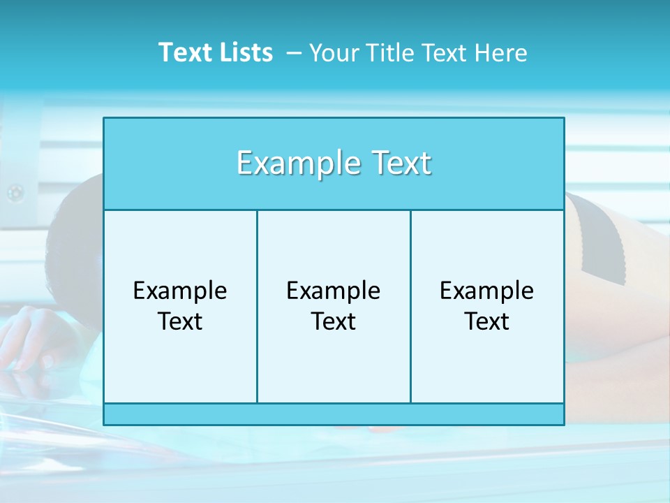 Caucasian Shiny Bikini PowerPoint Template