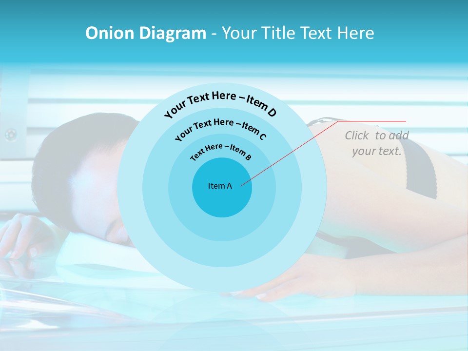 Caucasian Shiny Bikini PowerPoint Template