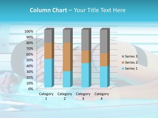 Caucasian Shiny Bikini PowerPoint Template