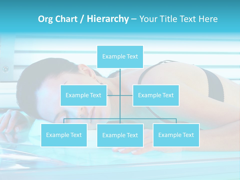 Caucasian Shiny Bikini PowerPoint Template