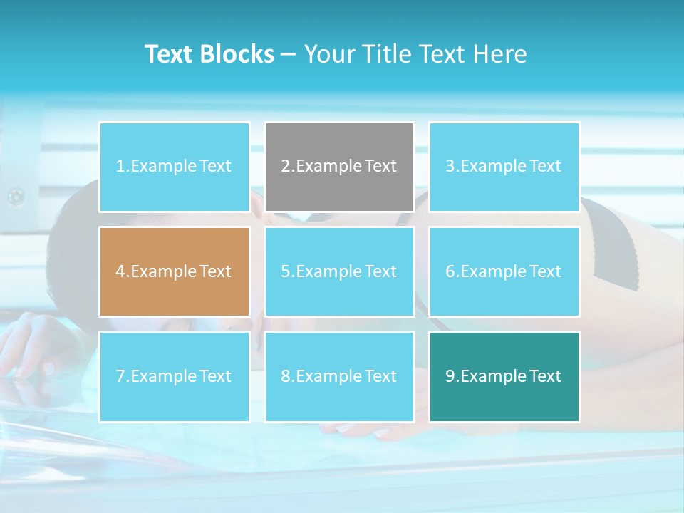 Caucasian Shiny Bikini PowerPoint Template