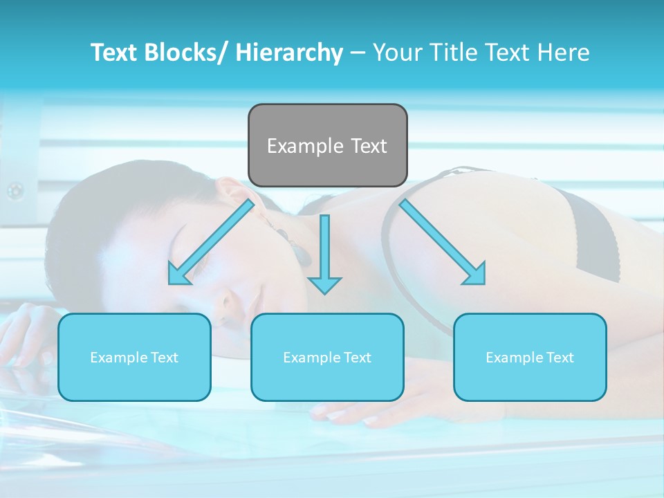 Caucasian Shiny Bikini PowerPoint Template