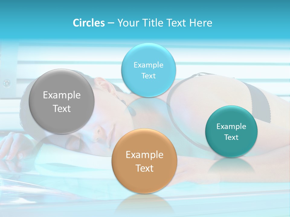 Caucasian Shiny Bikini PowerPoint Template