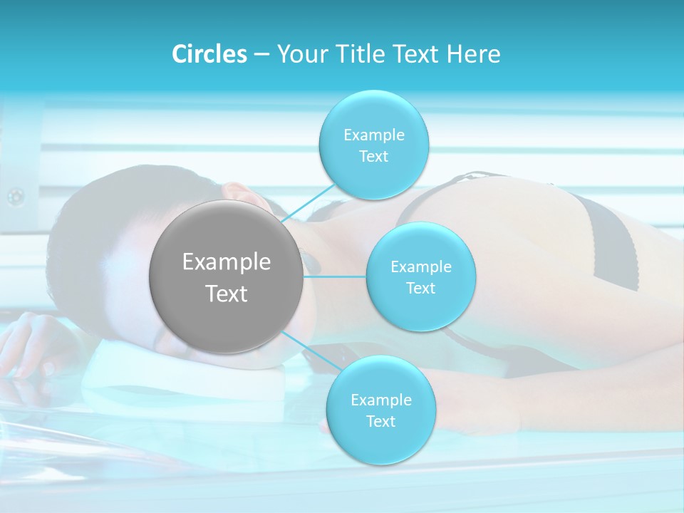 Caucasian Shiny Bikini PowerPoint Template