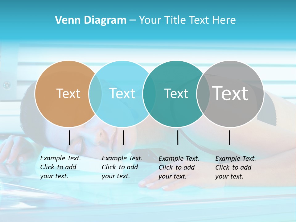 Caucasian Shiny Bikini PowerPoint Template