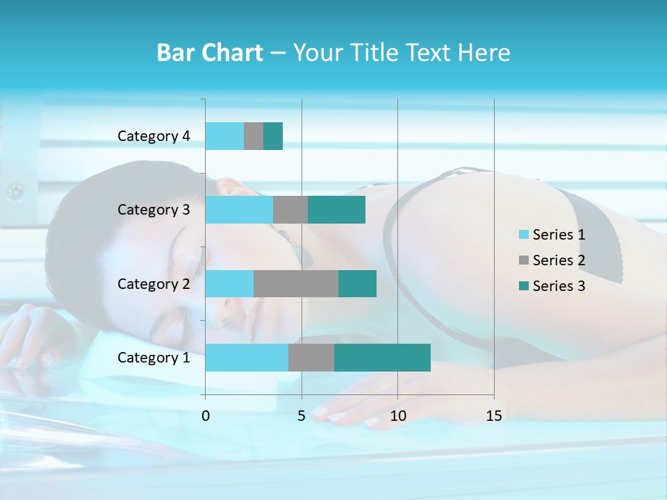 Caucasian Shiny Bikini PowerPoint Template
