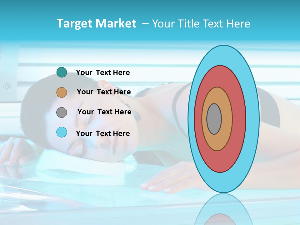 Caucasian Shiny Bikini PowerPoint Template