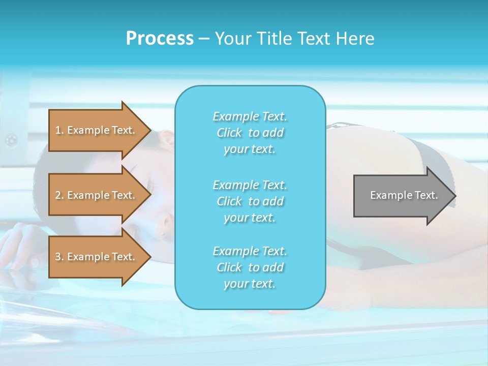 Caucasian Shiny Bikini PowerPoint Template