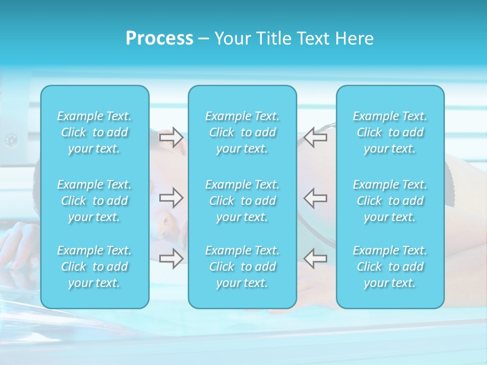 Caucasian Shiny Bikini PowerPoint Template