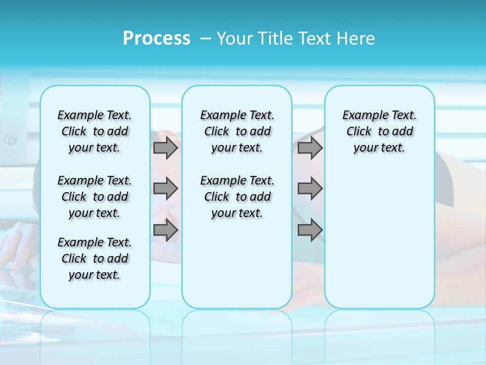 Caucasian Shiny Bikini PowerPoint Template