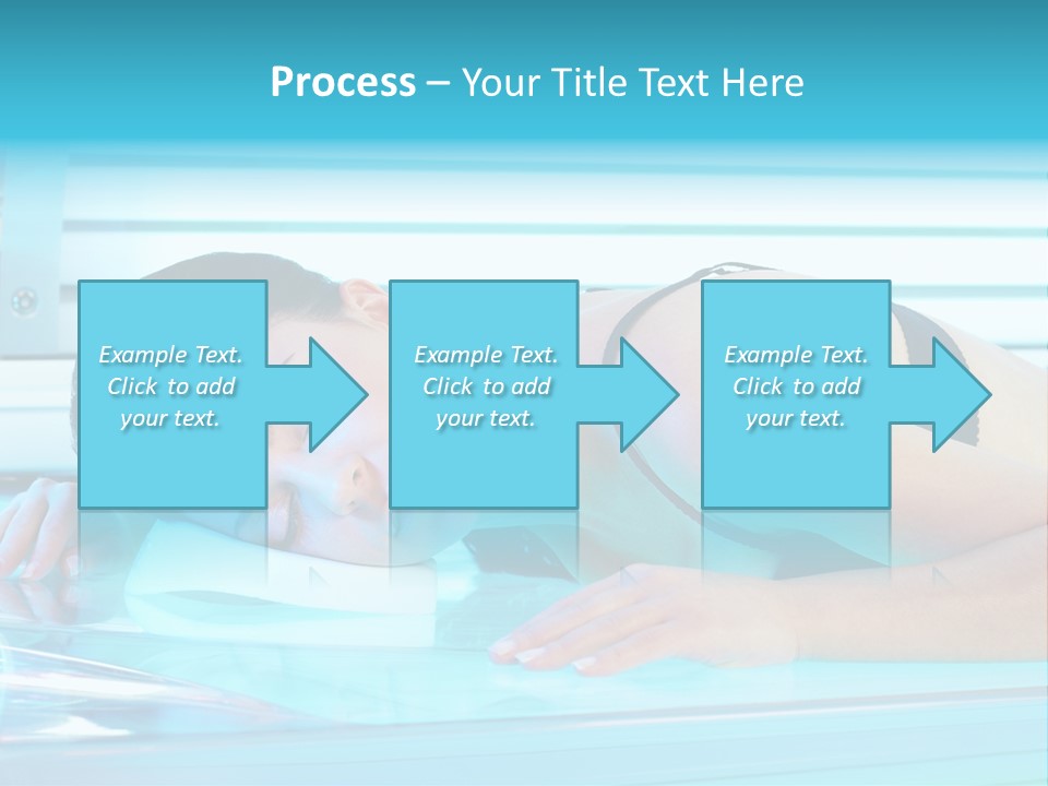 Caucasian Shiny Bikini PowerPoint Template