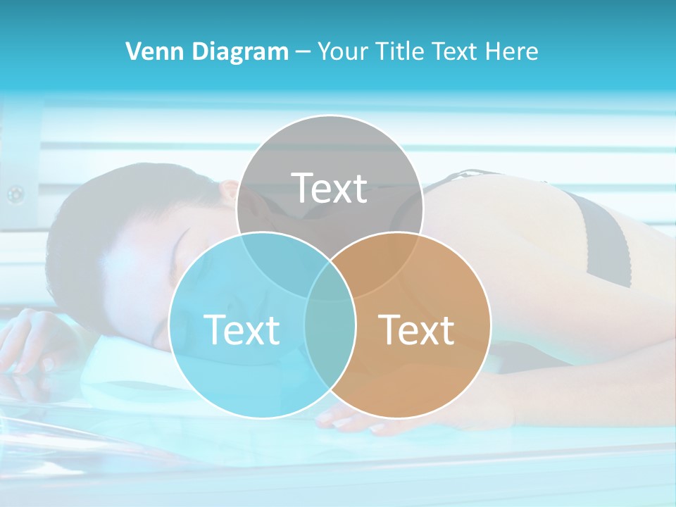 Caucasian Shiny Bikini PowerPoint Template