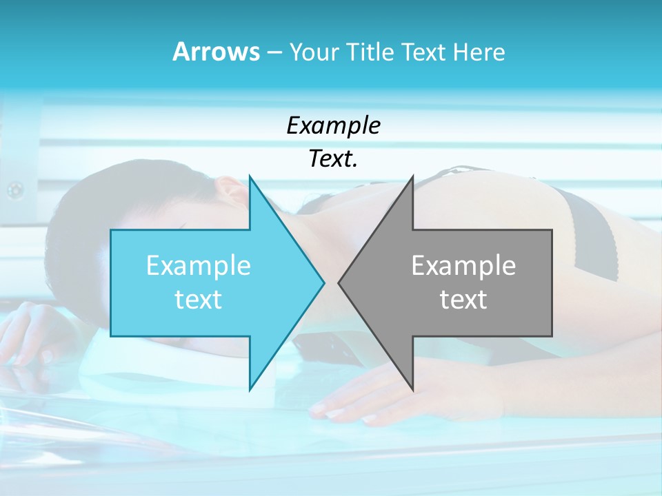 Caucasian Shiny Bikini PowerPoint Template