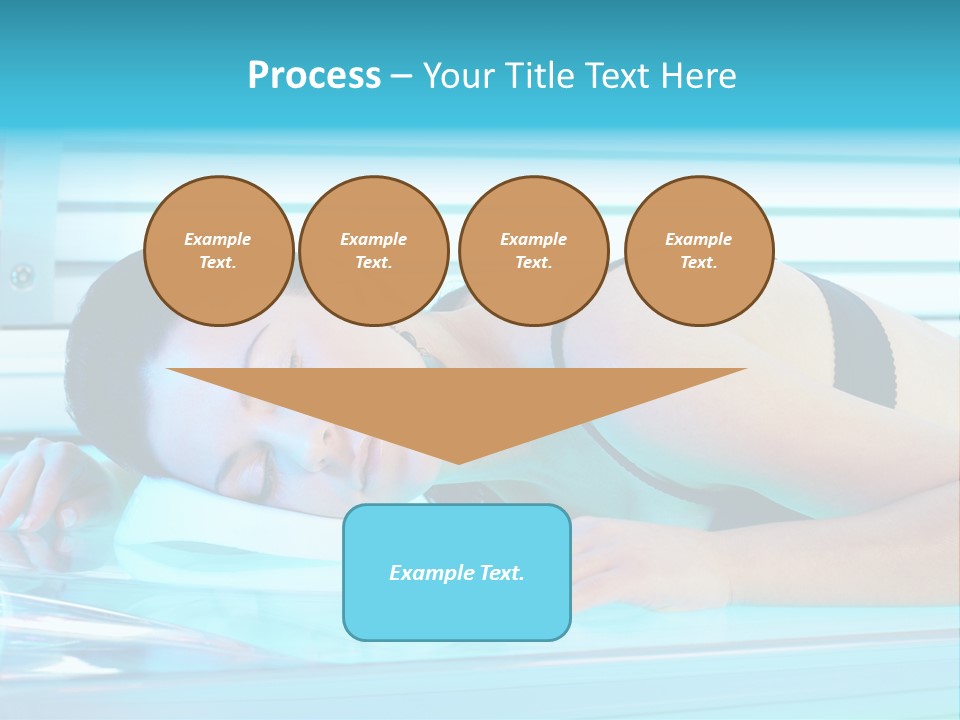 Caucasian Shiny Bikini PowerPoint Template