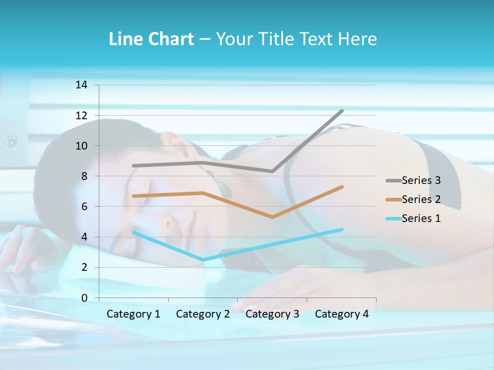 Caucasian Shiny Bikini PowerPoint Template