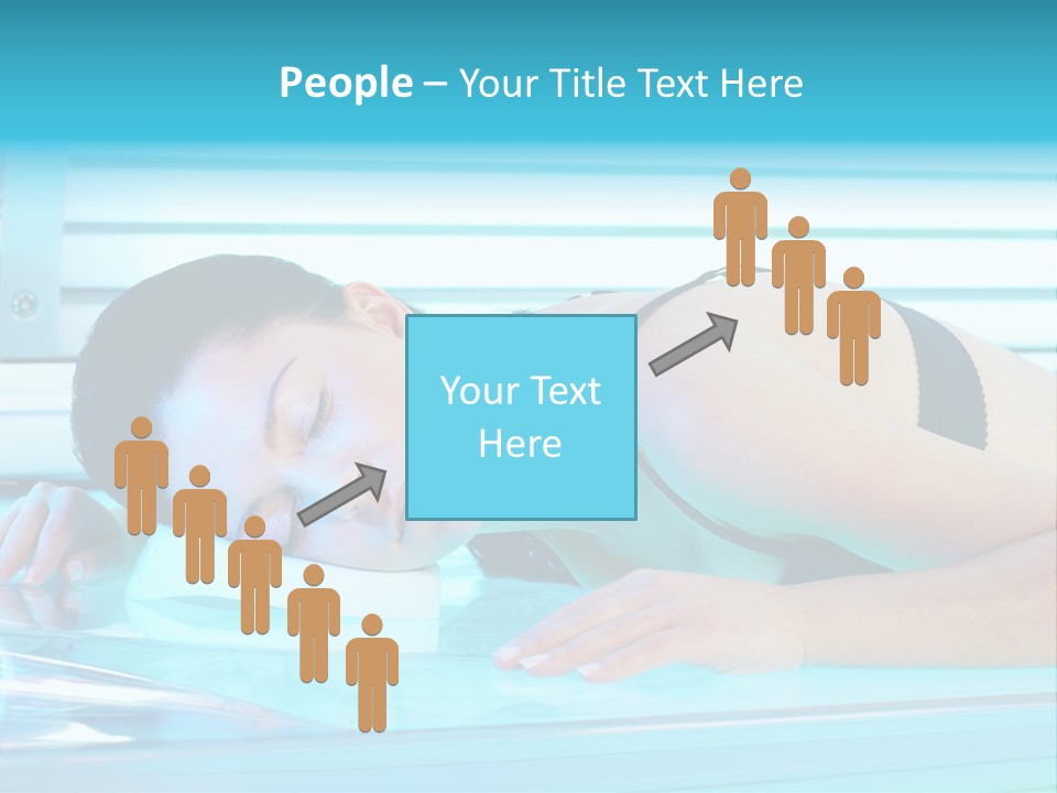 Caucasian Shiny Bikini PowerPoint Template