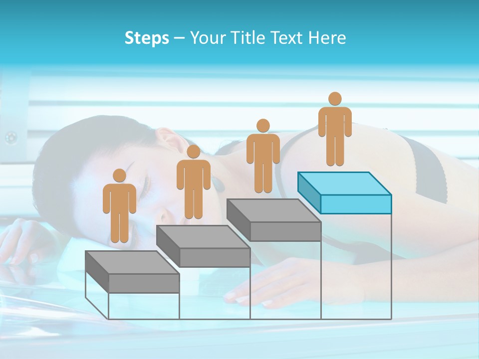 Caucasian Shiny Bikini PowerPoint Template