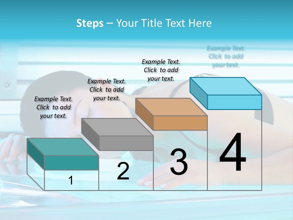 Caucasian Shiny Bikini PowerPoint Template