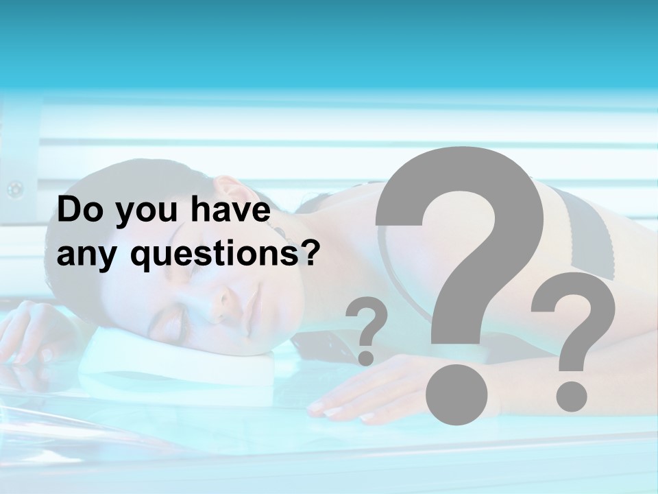 Caucasian Shiny Bikini PowerPoint Template