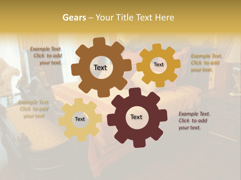 Lamps Curtains Distinguished PowerPoint Template