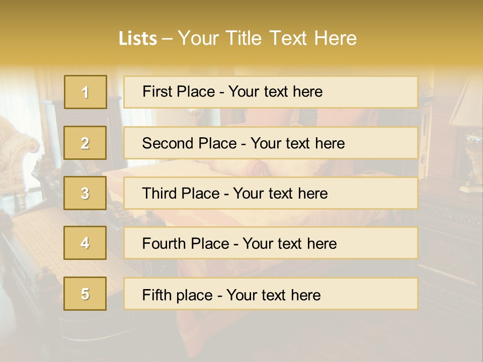 Lamps Curtains Distinguished PowerPoint Template