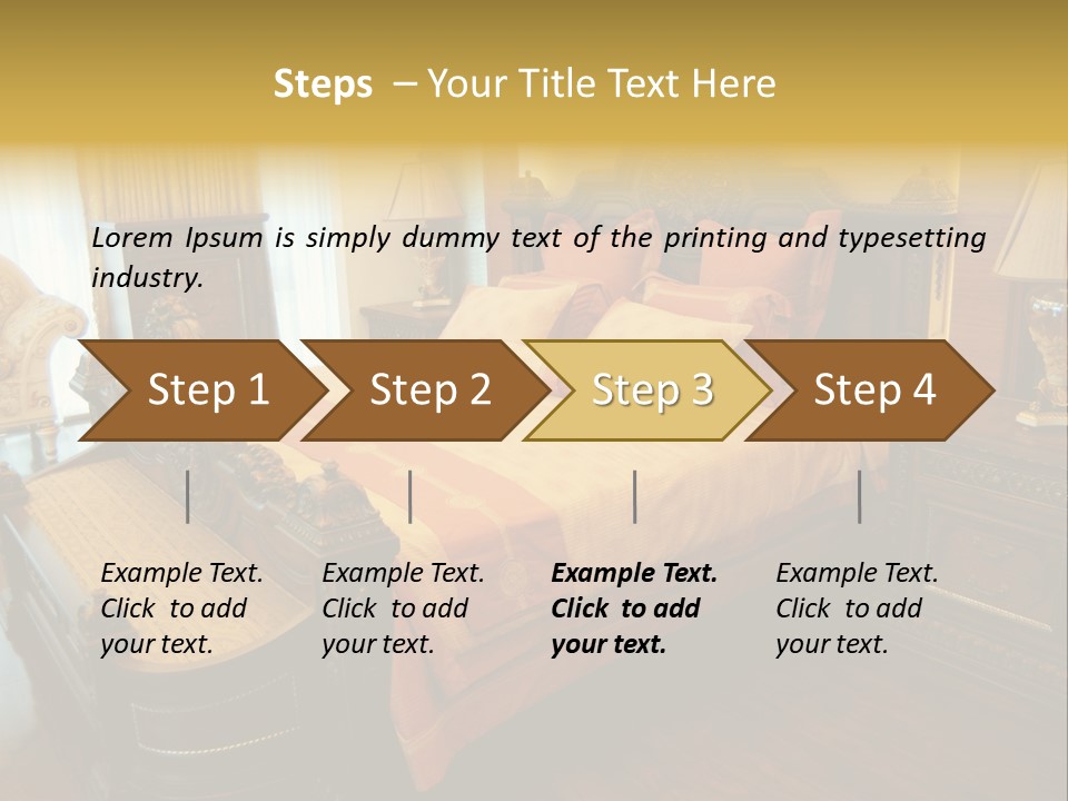 Lamps Curtains Distinguished PowerPoint Template
