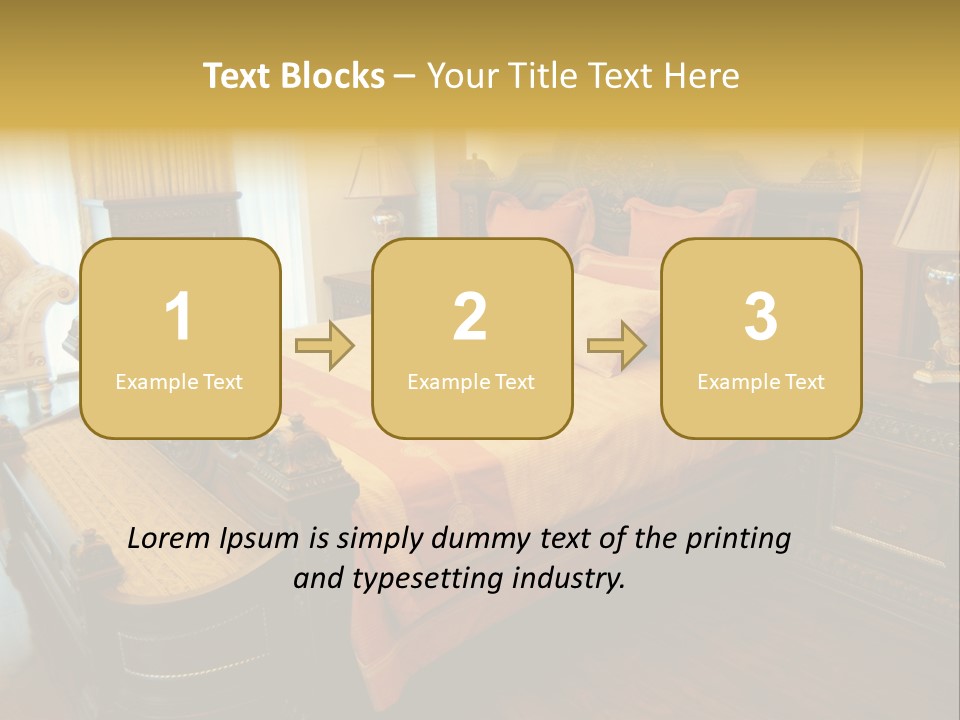 Lamps Curtains Distinguished PowerPoint Template