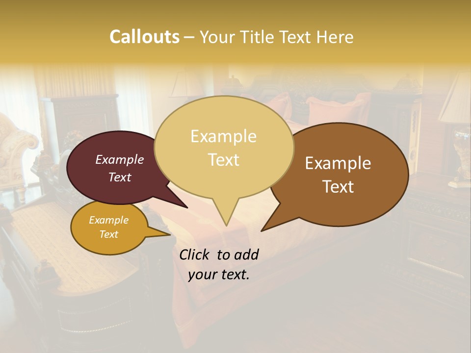 Lamps Curtains Distinguished PowerPoint Template