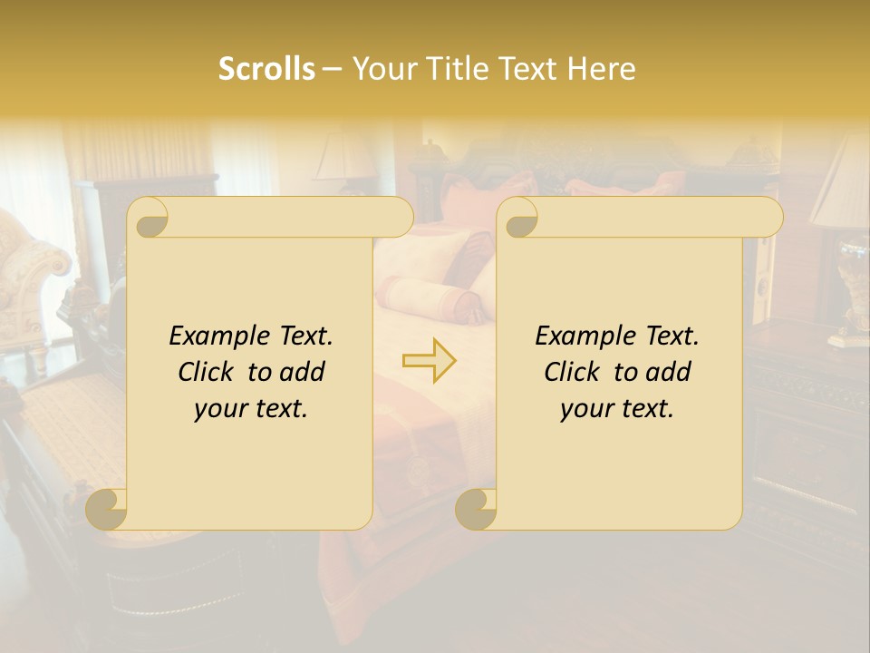 Lamps Curtains Distinguished PowerPoint Template