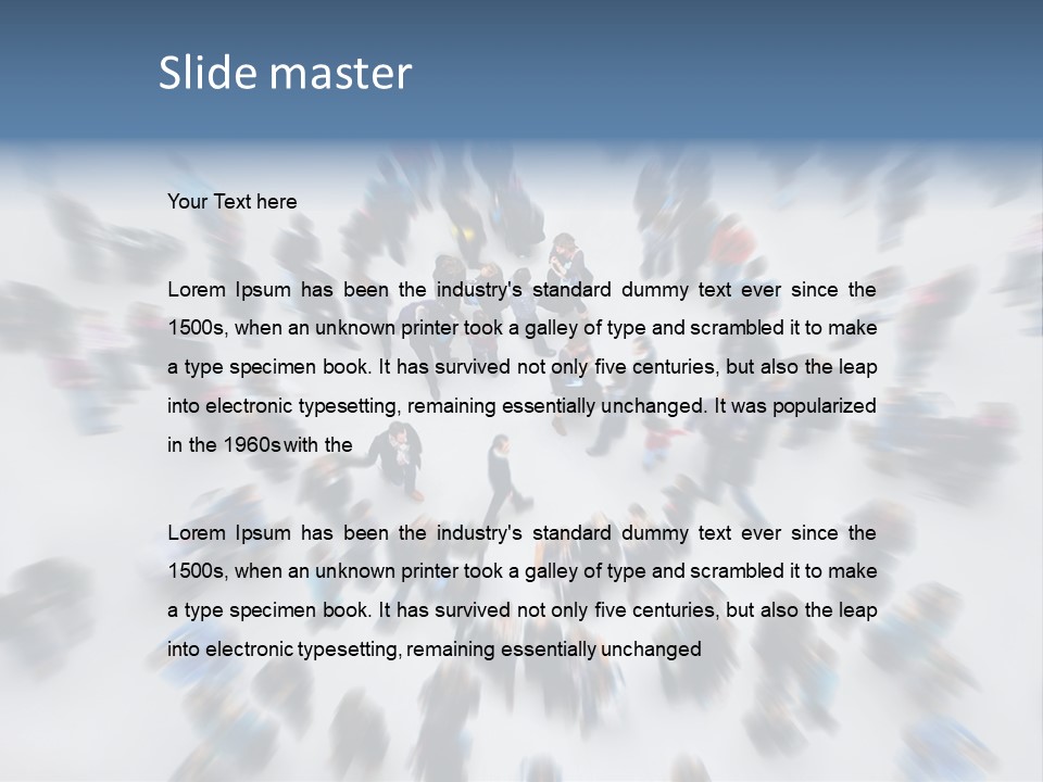 People Masses Stressful PowerPoint Template