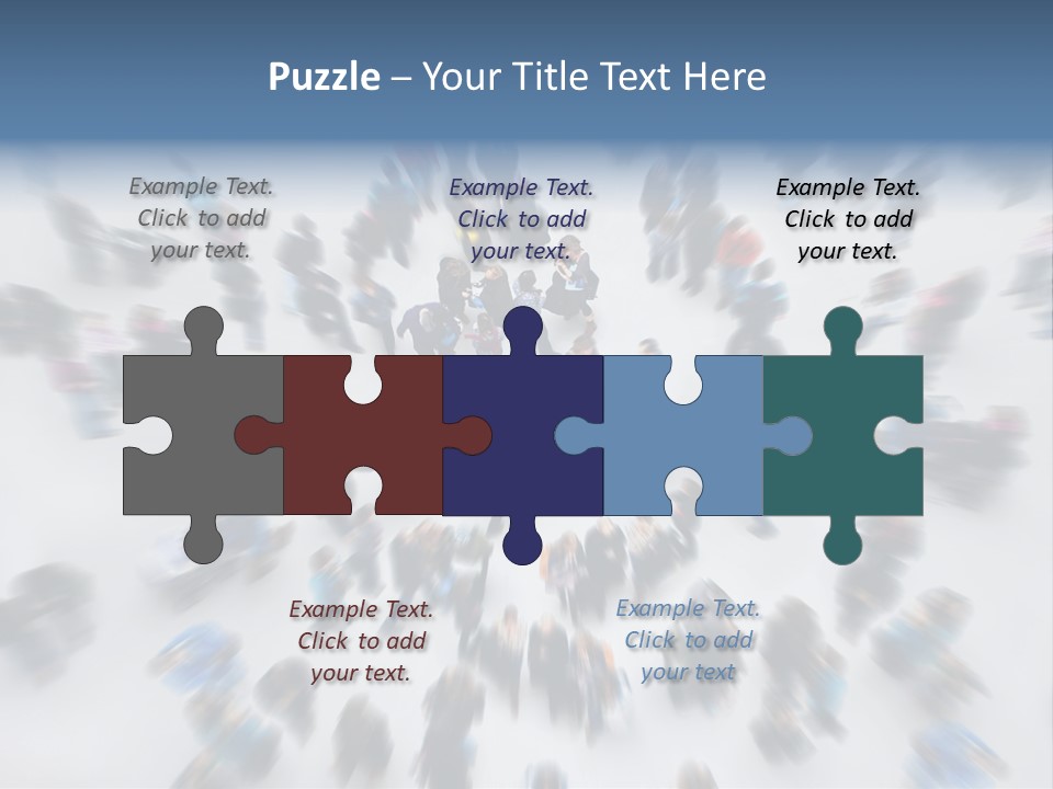 People Masses Stressful PowerPoint Template