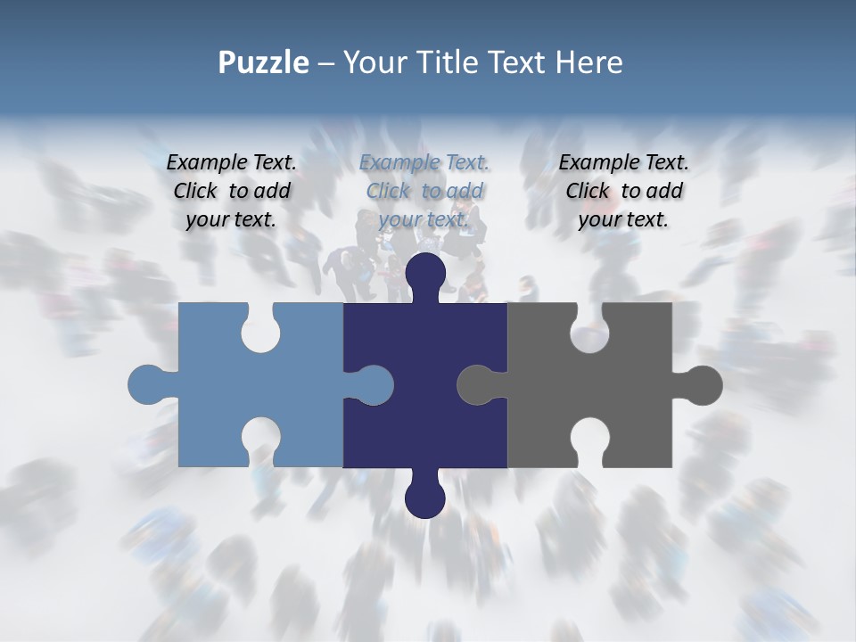 People Masses Stressful PowerPoint Template