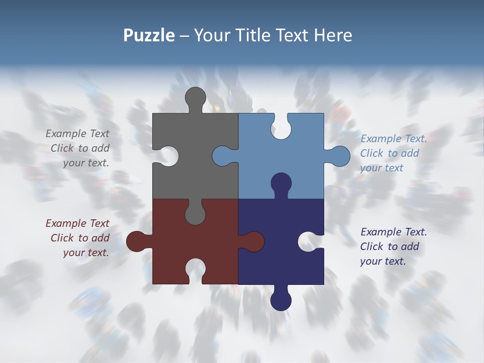 People Masses Stressful PowerPoint Template