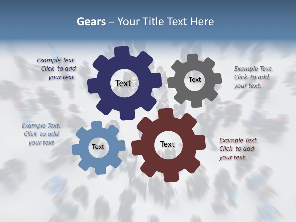 People Masses Stressful PowerPoint Template