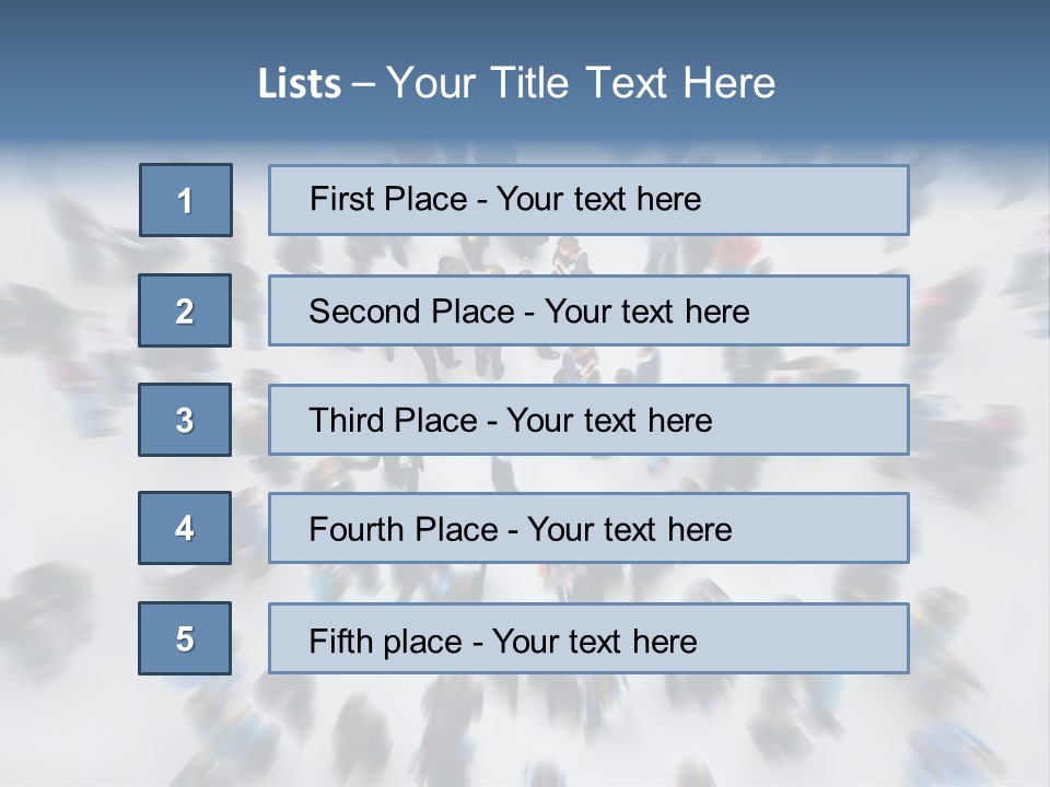 People Masses Stressful PowerPoint Template