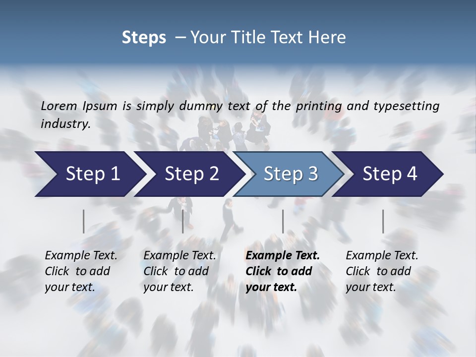 People Masses Stressful PowerPoint Template