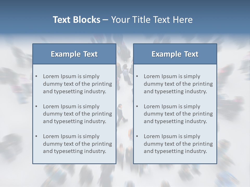 People Masses Stressful PowerPoint Template