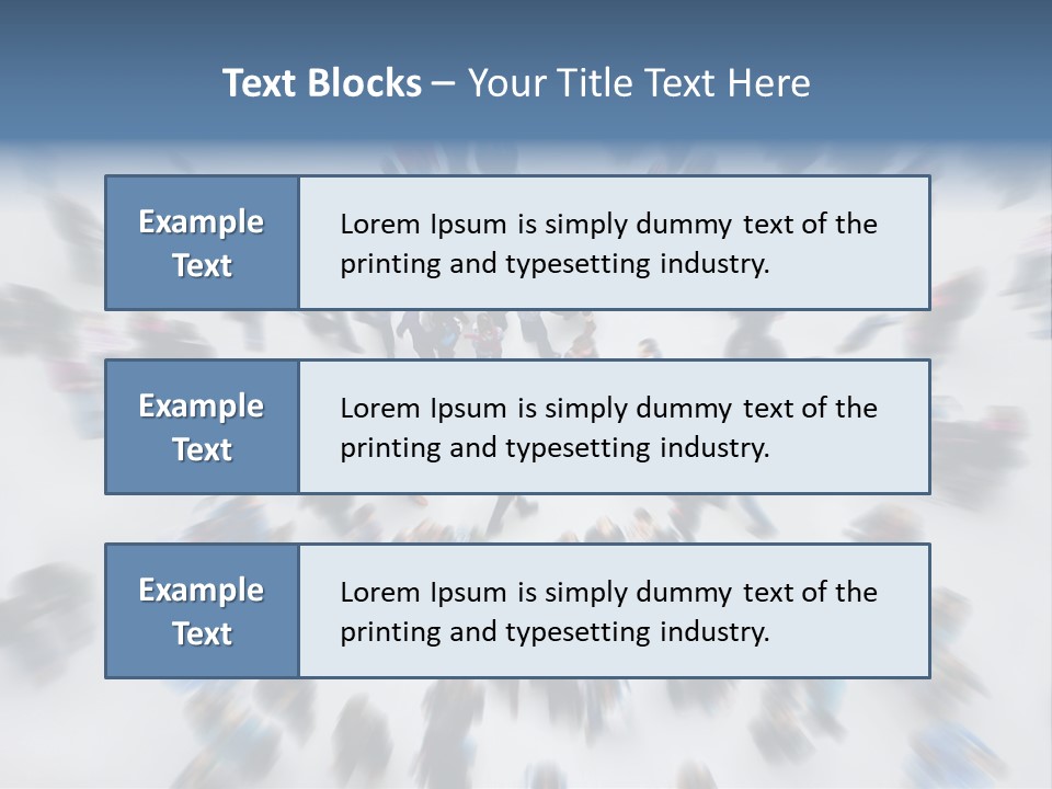 People Masses Stressful PowerPoint Template