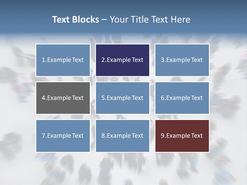 People Masses Stressful PowerPoint Template